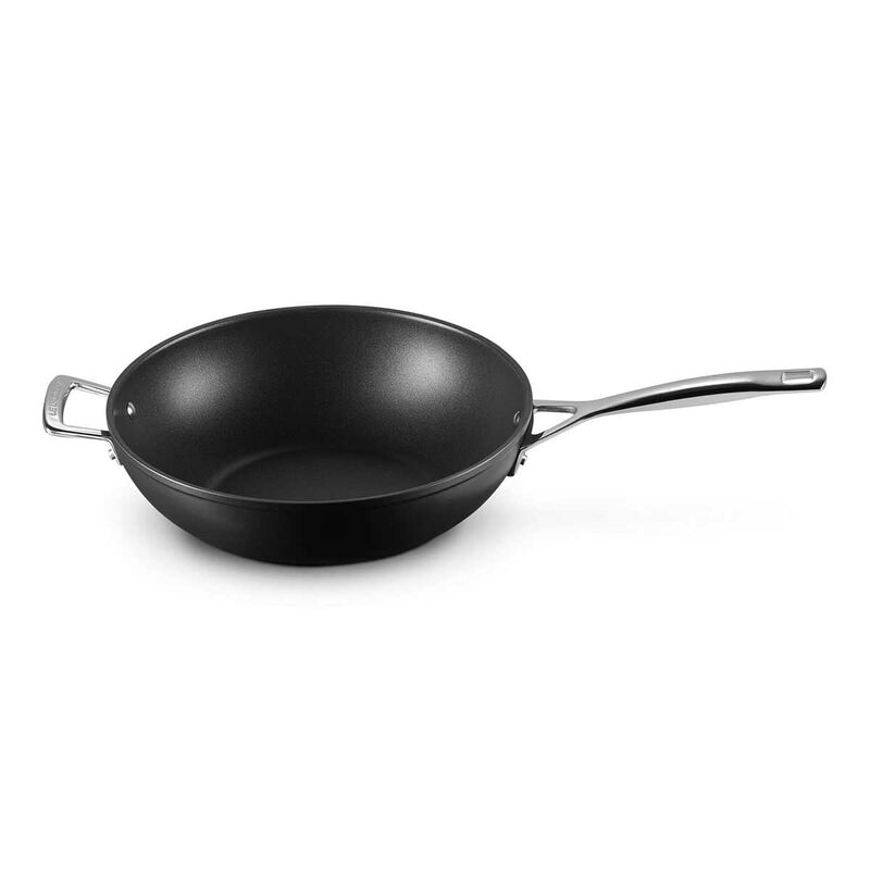 Le Creuset Toughened Non-Stick Stir-Fry Wok with Helper Handle 30cm image number 0